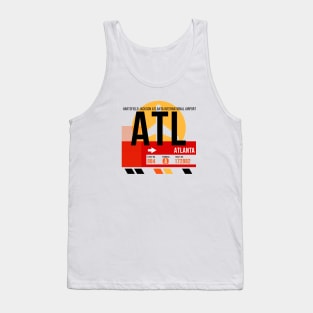 Atlanta (ATL) Airport // Sunset Baggage Tag Tank Top